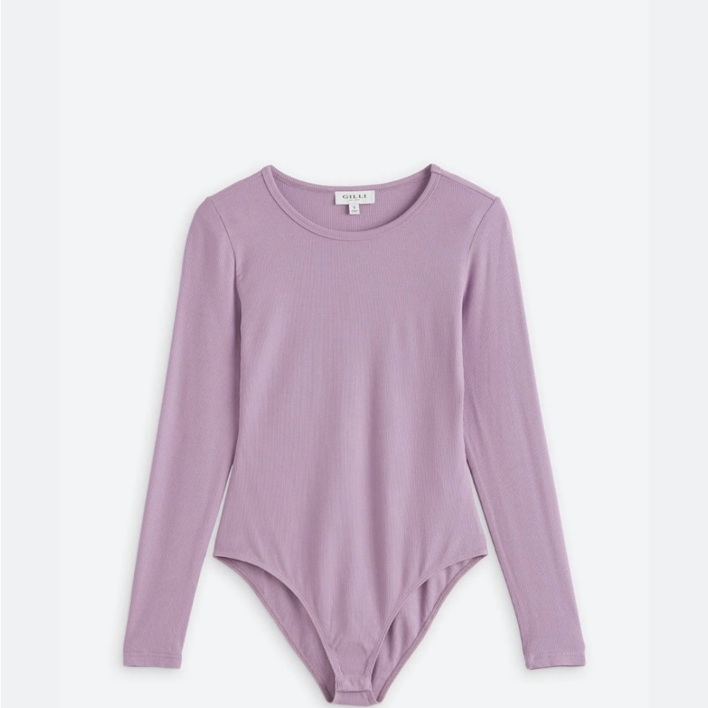 Gilli Lavender Long Sleeve Bodysuit